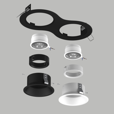 комплект со светильником domino lightstar d6270607wbmod