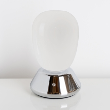 настольная лампа диммируемая 10w 3000k матовый/хром uovo iii lightstar 807914