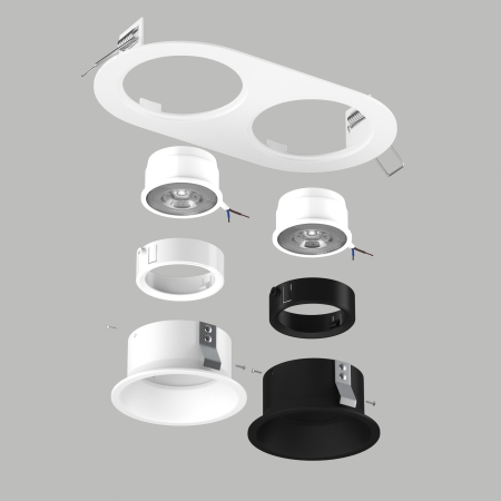 комплект со светильником domino lightstar d6560607wbmod